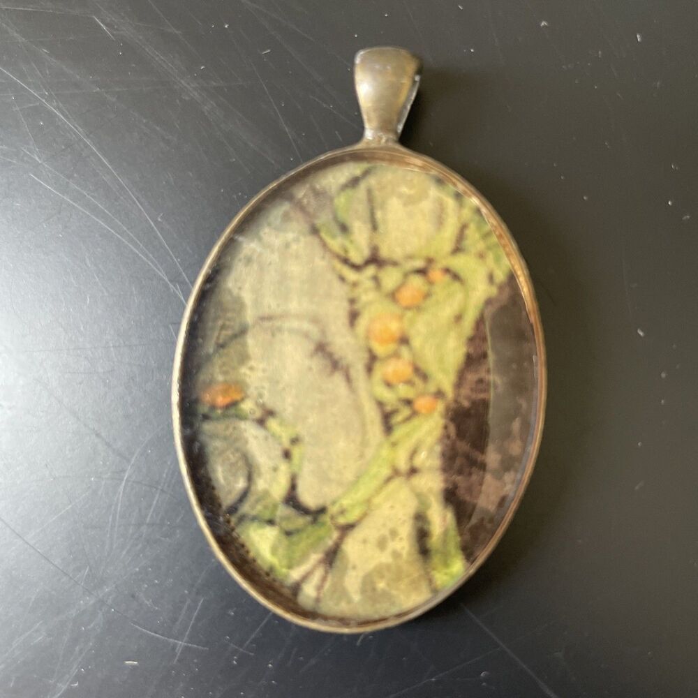 Graffiti Art Pendant Handmade‎ Necklace Fairy Street Boho Hippie Resin Abstract